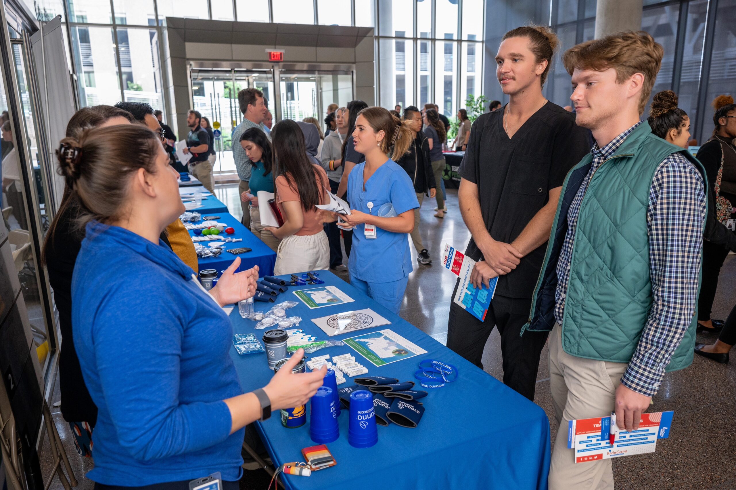 Physical therapy career fair attendee