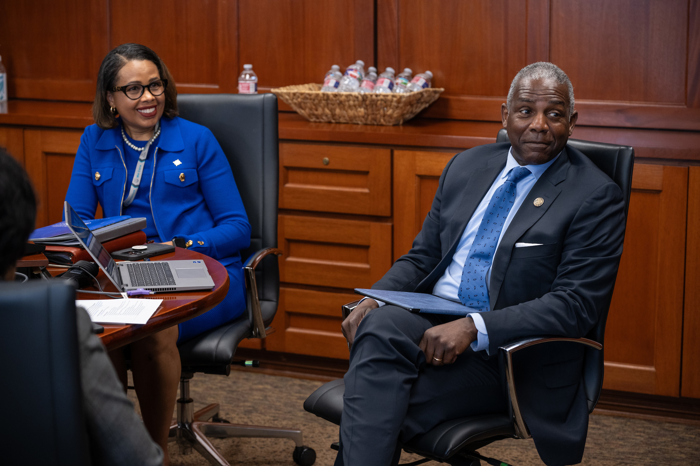 Hampton University representatives visit HSC to build partnerships