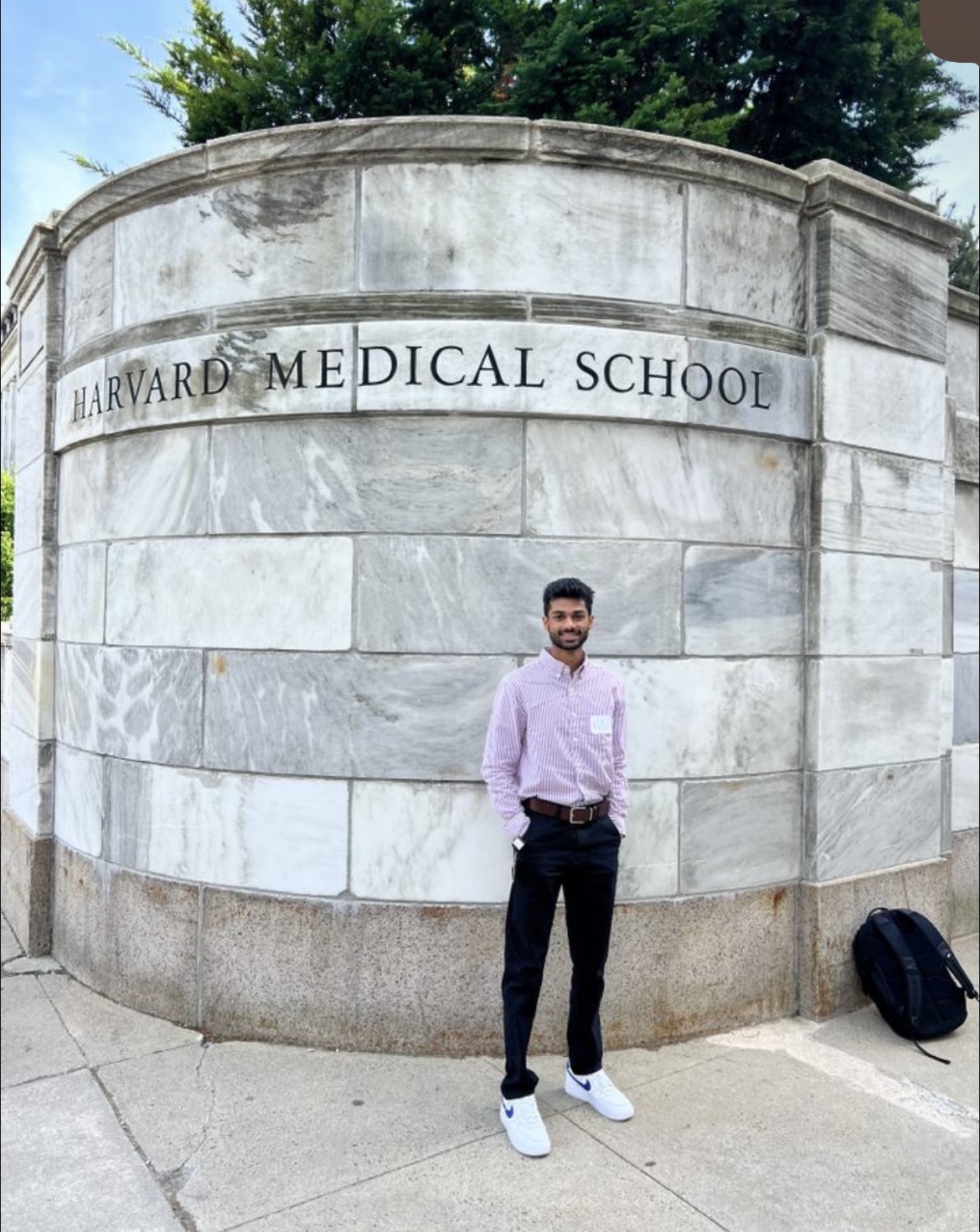 HSC TCOM student Kush Kinariwala studies at Harvard Medical School