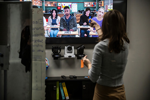 UNT students practice classroom management