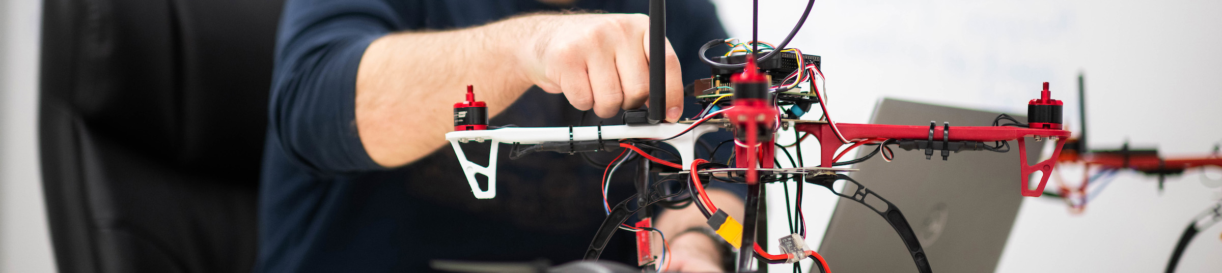 UNT student Burak Tufekci researchers drone security.