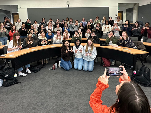 A Women In Business group meeting