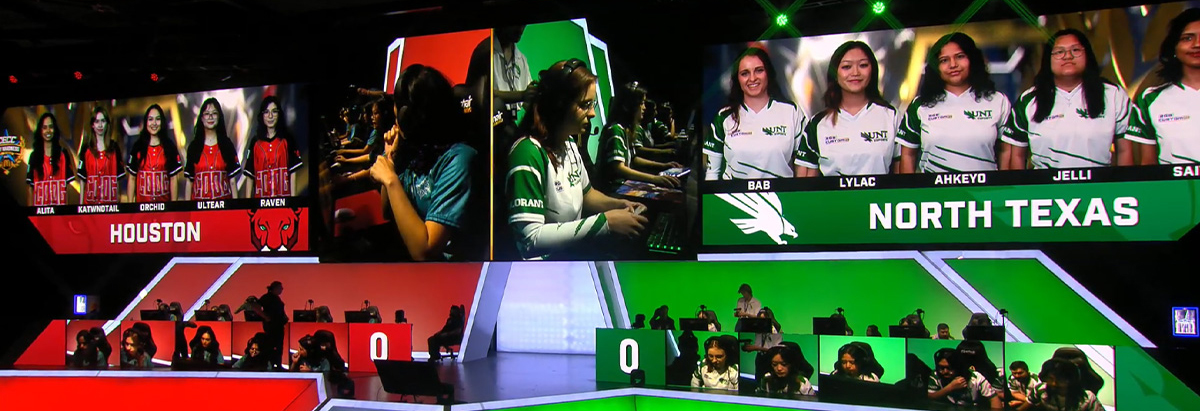 UNT's all-female team esports Valorant team