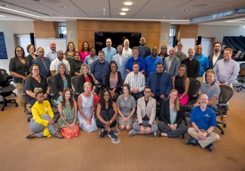 UNT Dallas's Dr. Kimberly Riddick in a group photo (lower left corner) with Fellow Cohort Members at the AASCU Emerging Leaders Program Conference in Washington, D.C. 