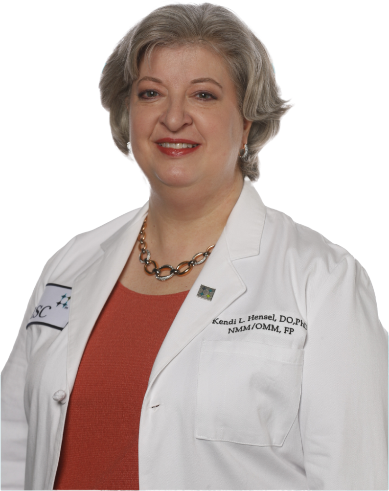 UNT Health TCOM's Dr. Kendi Hensel, Associate Professor, Family Medicine and Osteopathic Manipulative Medicine Photo portrait of UNT Health TCOM's Dr. Kendi Hensel, Associate Professor, Family Medicine and Osteopathic Manipulative Medicine