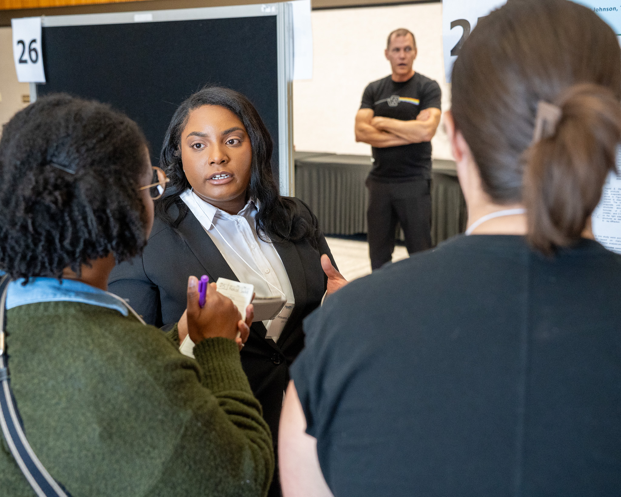 UNT Dallas's Princess Johnson, present her latest research during the Student Research Spotlight symposium at UNT Health Fort Worth. Photo of UNT Dallas's Princess Johnson, present her latest research during the Student Research Spotlight symposium at UNT Health Fort Worth.
