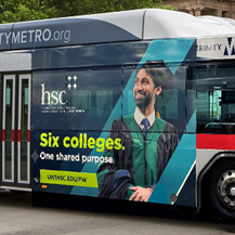 UNTHSC wins national transit award for public ad