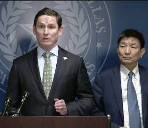 Dallas County Judge Clay Jenkins and Health & Human Services Director Philip Huang
