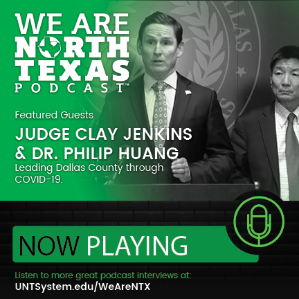 Judge Clay Jenkins and Phillip Huang