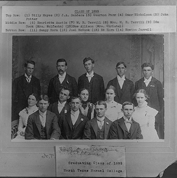 1899 North Texas Normal College graduating class
