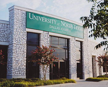 2001 UNT Dallas building entrance