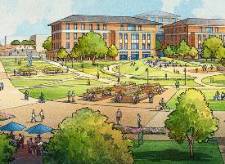 2022 UNT at Frisco Central Mall and ped bridge drawing