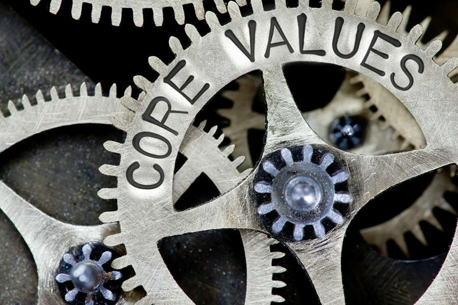 Our values cogwheels