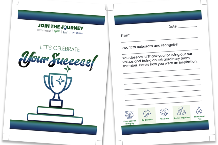 Values Success Cards - Print Values Success Cards - Print