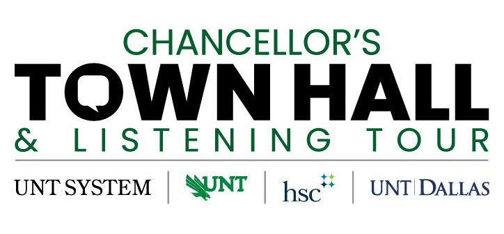 Chancellor's Listening Tour with campus logos