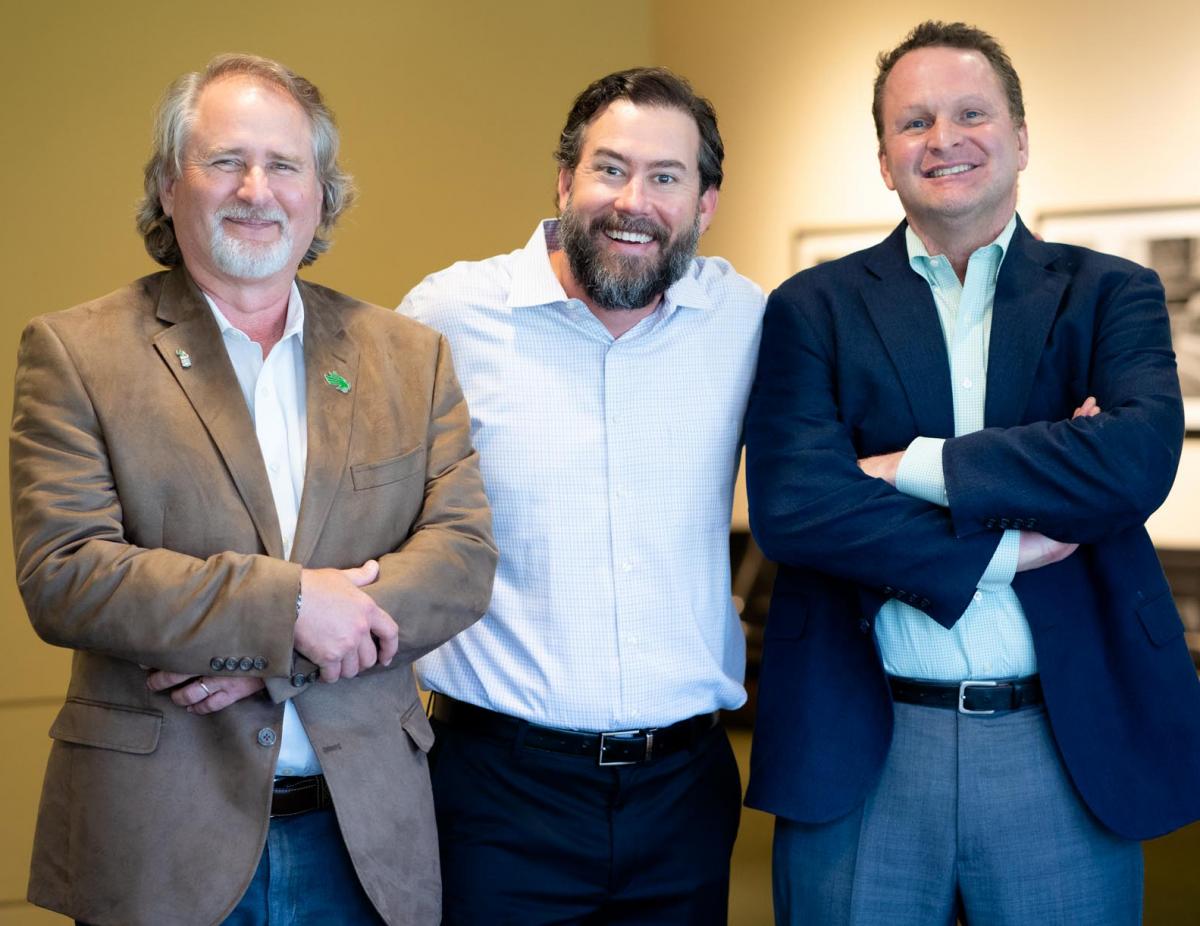 L to R- Allen Clark, Paul Corliss, and Wesley Randall